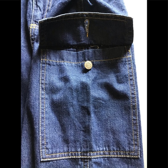 Vintage 1990s/Y2K Maxi Denim Cargo Skirt - Picture 5 of 12